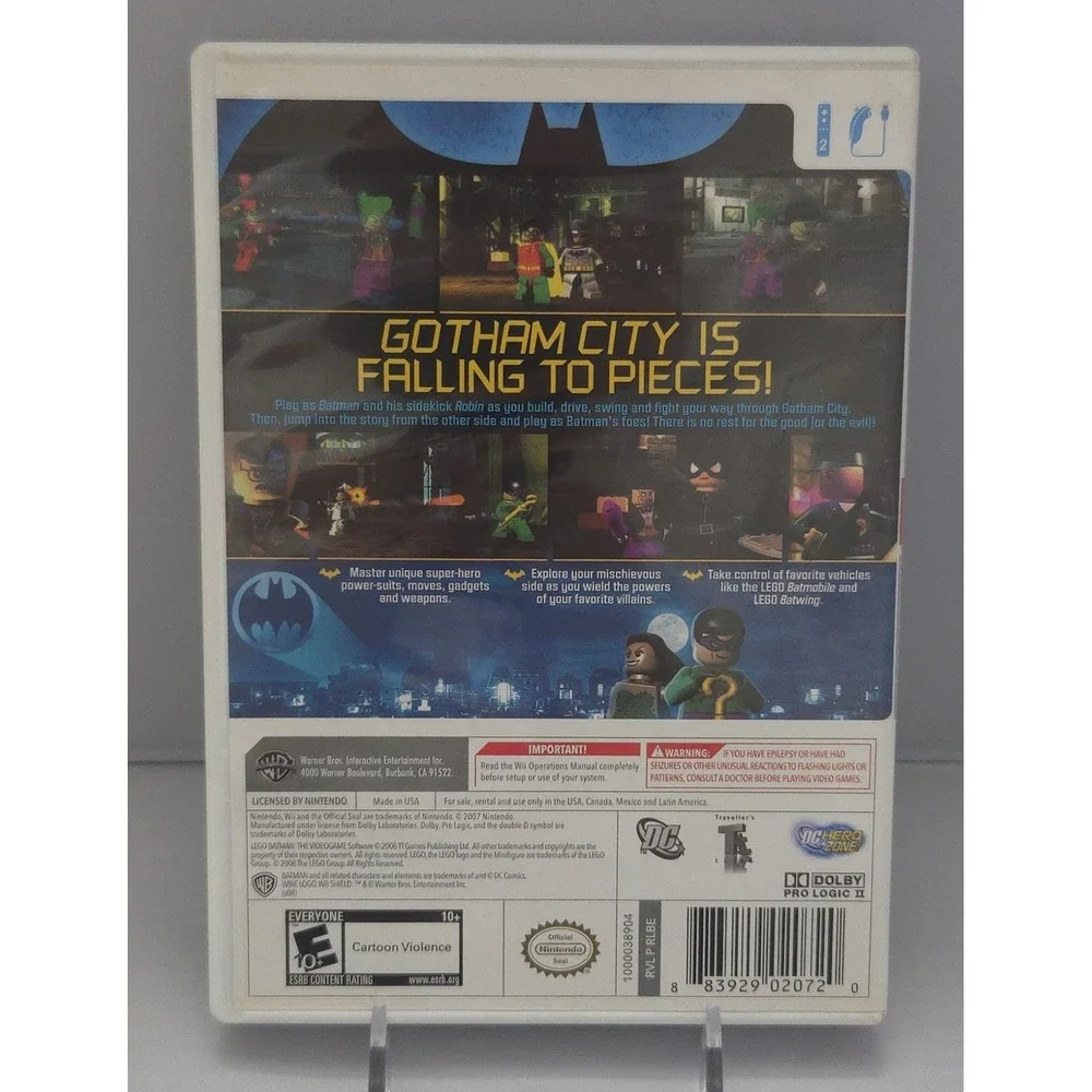 LEGO Batman: The Videogame & Batman 2: DC Super Heroes Bundle (Nintendo Wii) CIB